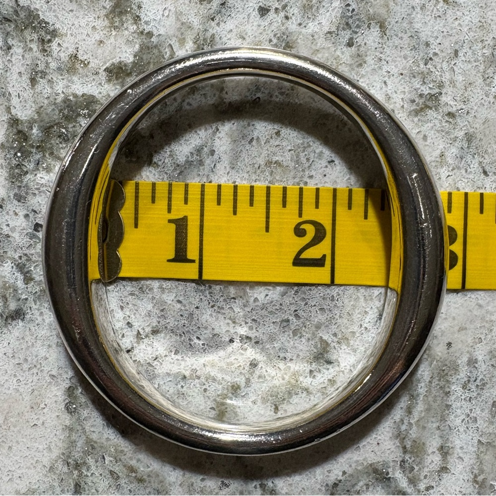 Solid Vintage Sterling Silver Bangle. - image 8